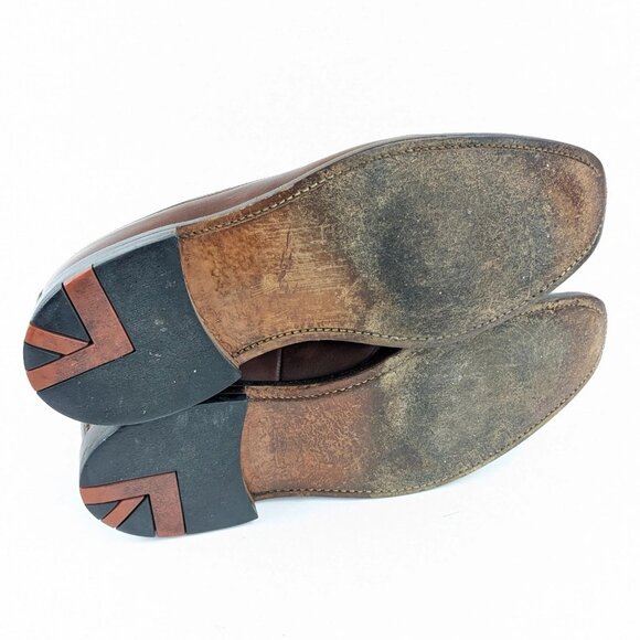 Ben Sherman Mens Gatsby Wingtip Shoes Size 11 Leather & Canvas - Picture 8 of 8